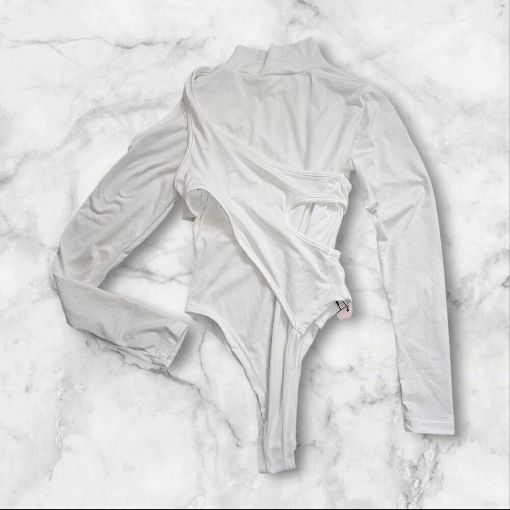 Micas White Small Bodysuit NWT
